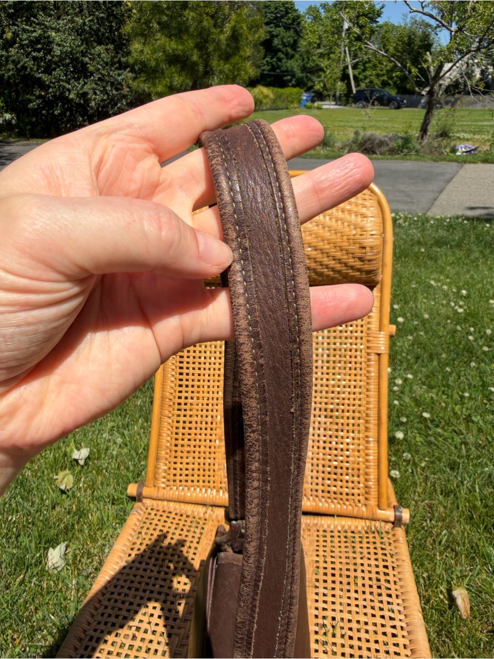 Vintage Coach Rambler Turn Lock Crossbody Bag Glove Tanned Leather Brown - Picture 11 of 16